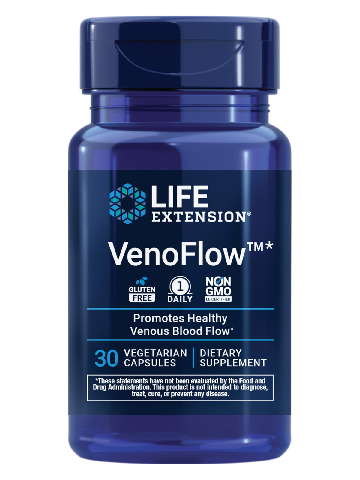 Life Extension VenoFlow: botella de cápsulas para promover circulación saludable