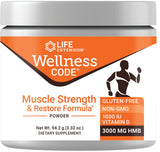 Life Extension Wellness Code Muscle Strength & Restore en botella para apoyar función muscular.