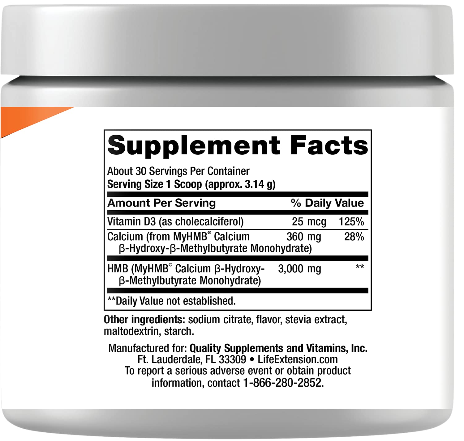 Life Extension Wellness Code Muscle Strength & Restore cuchara medidora para dosis diaria.