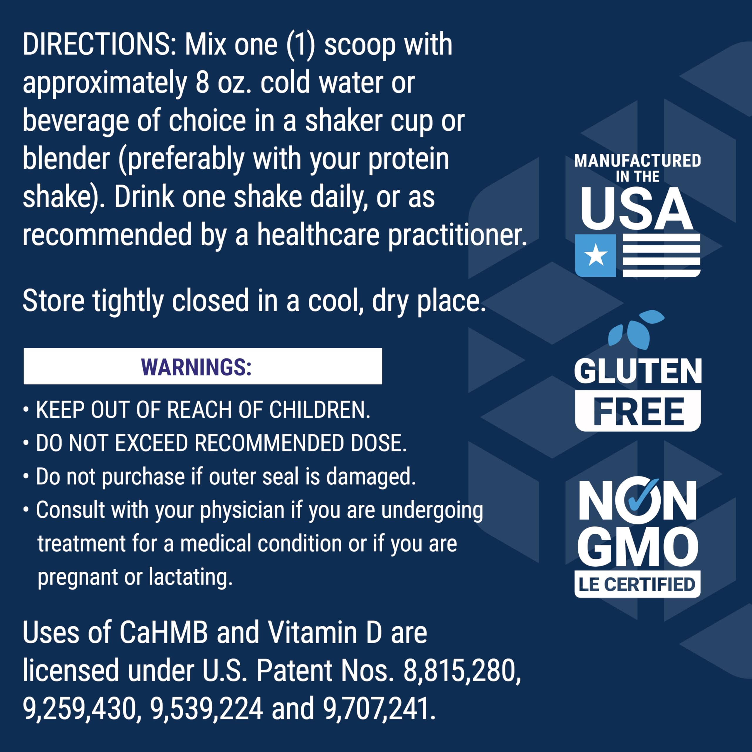 No-GMO y sabor neutro para mezclar en bebidas.