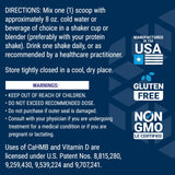 No-GMO y sabor neutro para mezclar en bebidas.