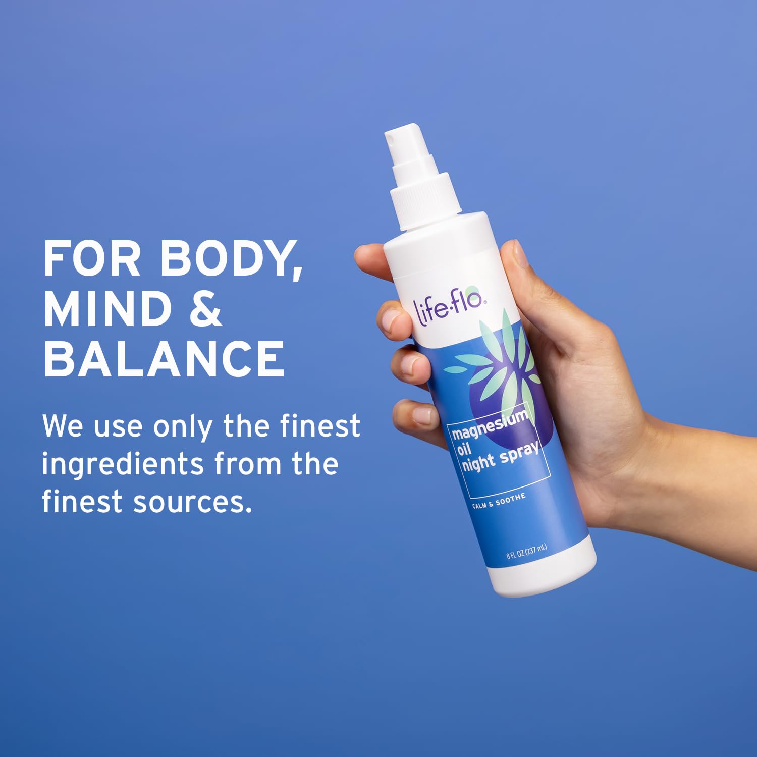 Life-Flo Aceite magnesio zechstein arnica lavanda: combinación calmante para piel sensible.