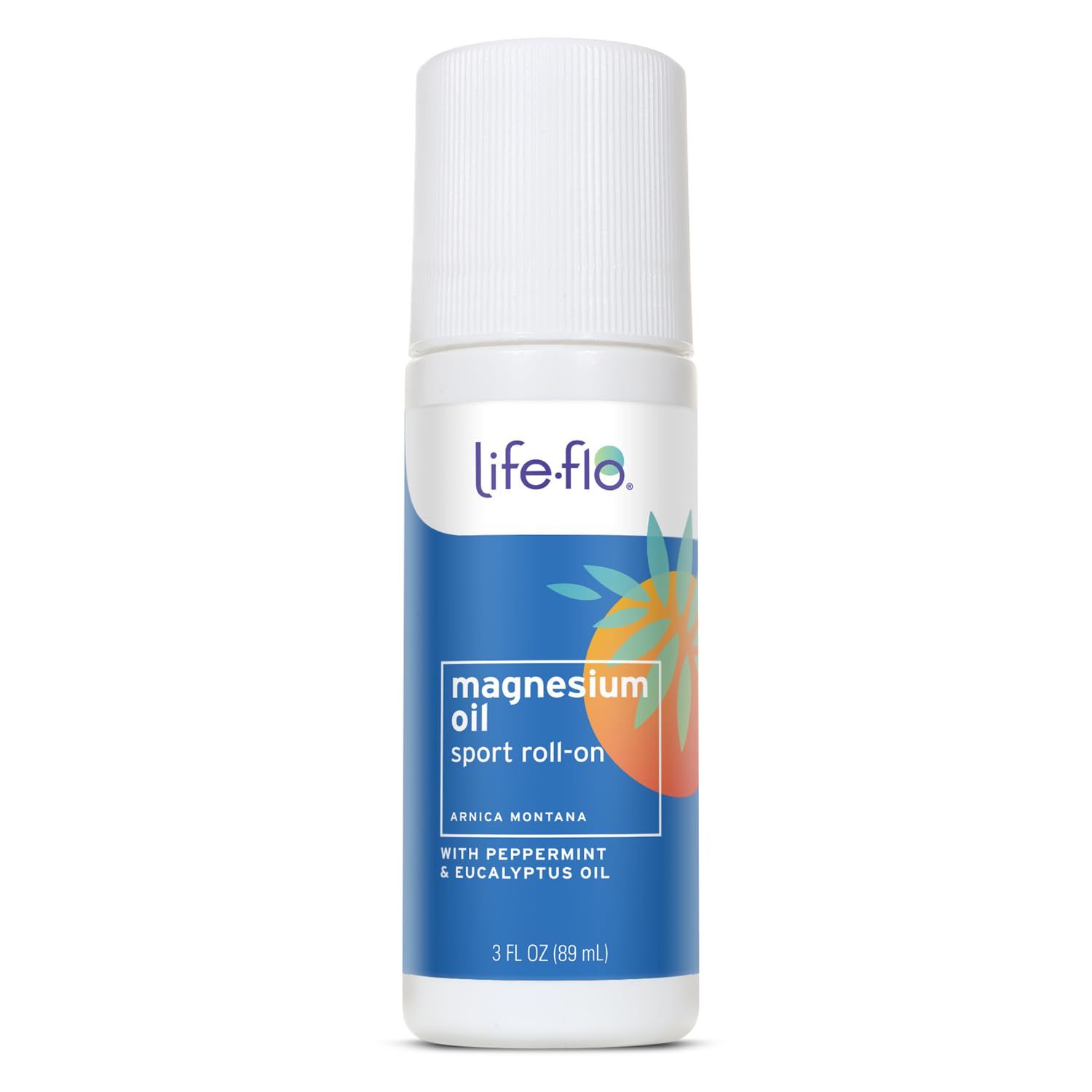 Life-FLO Aceite de Magnesio Sport Roll-On para uso deportivo y recuperación muscular