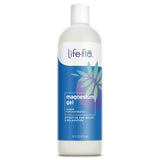 Life Flo Magnesio Gel en botella de 16oz para uso diario y alivio suave.
