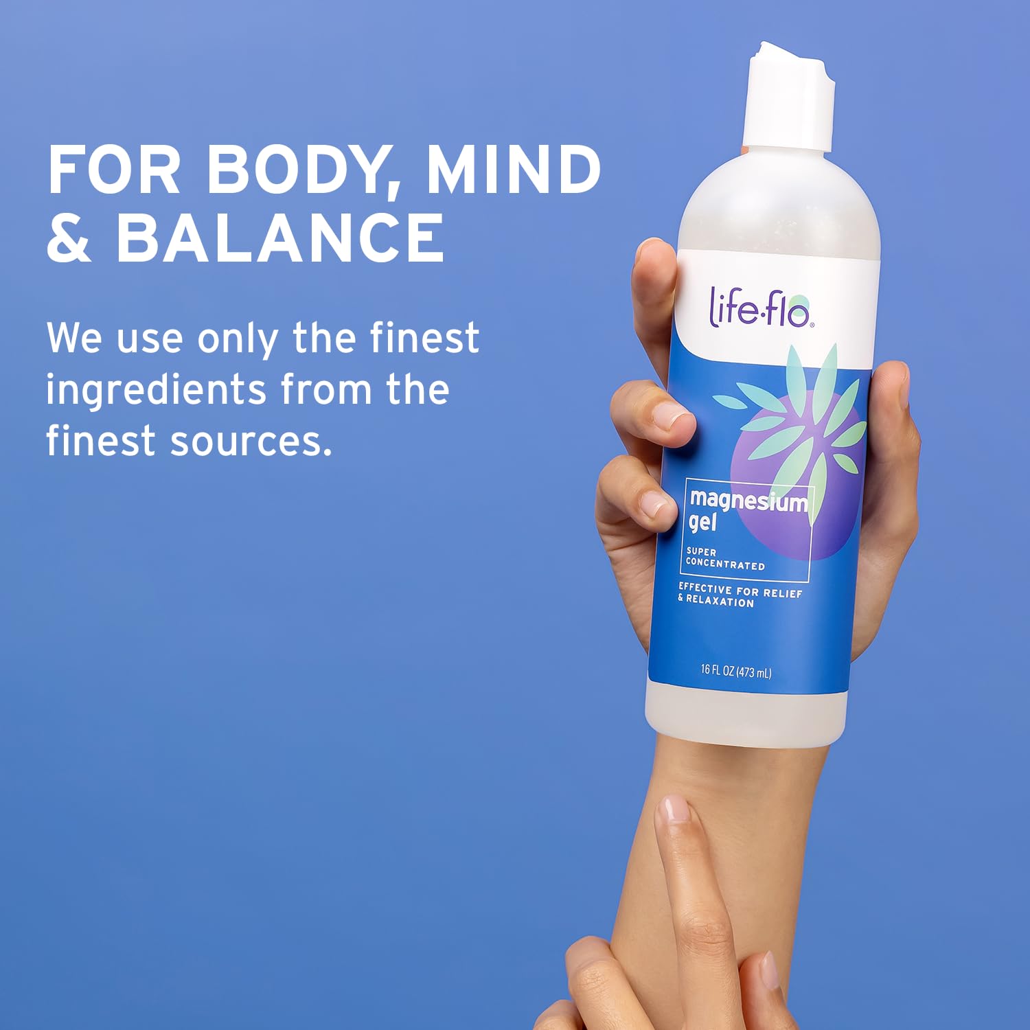 Uso familiar: adultos y niños con Life Flo Magnesio Gel.
