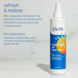 Aplicación en piernas con LIFE-FLO para alivio suave tras entrenar