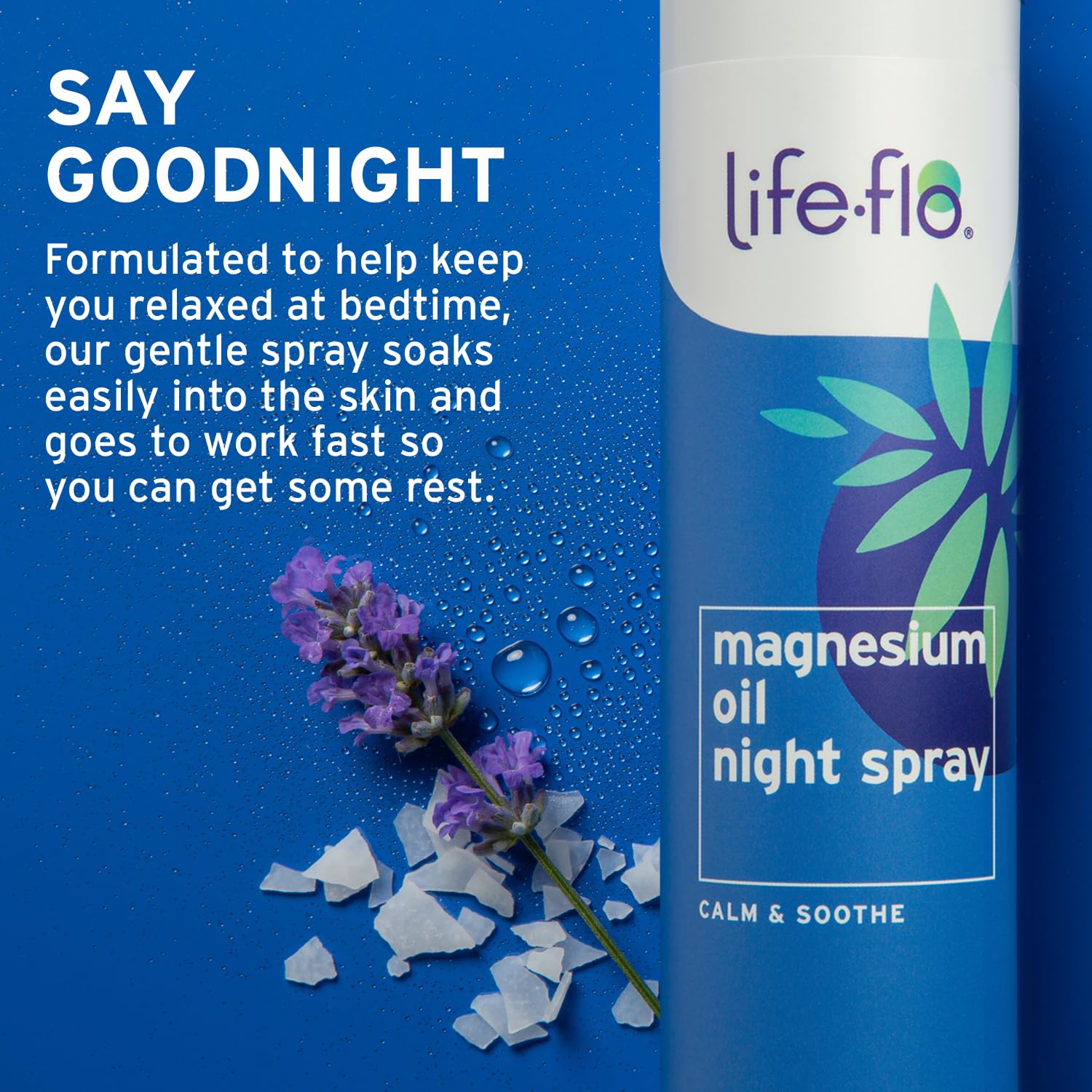 Life-Flo Masaje muscular magnesio nocturno: textura ligera que se absorbe sin grasa.