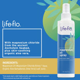 Life-FLO relaja músculos con magnesio, ideal tras el ejercicio.