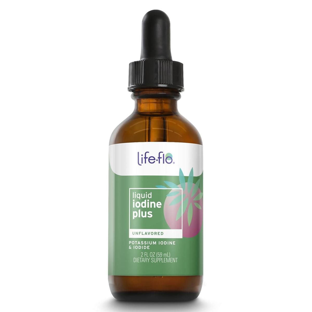 LIFE-FLO Yodo líquido 150 mcg: botella para uso diario y soporte metabólico.