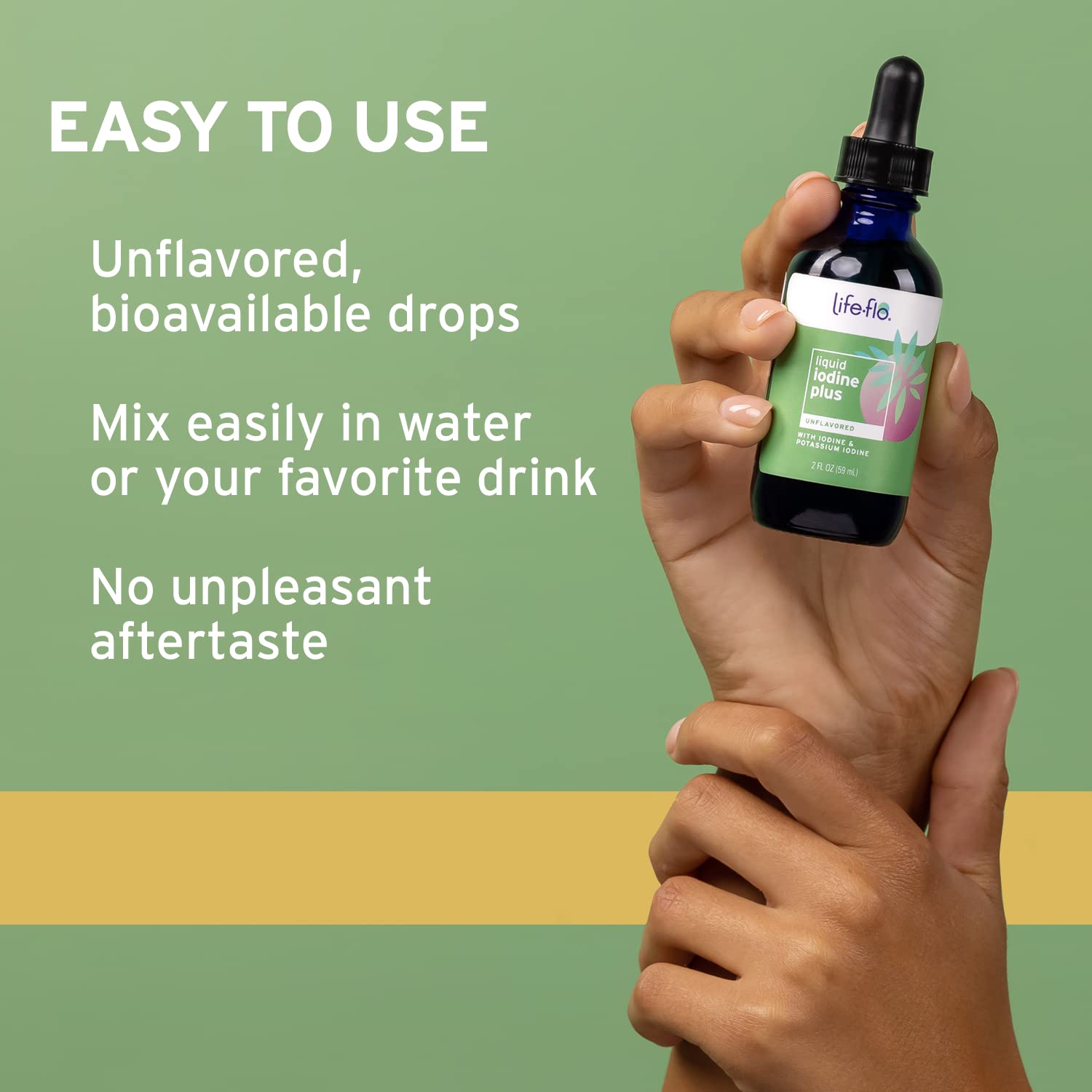 LIFE-FLO Yodo líquido 150 mcg: fábrica propia garantiza calidad.