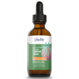 Life-flo Yodo Líquido Plus botella: apoyo tiroideo y energía diaria.