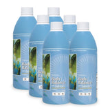 Life Force Balance, botella derramando, muestra algas marinas para apoyo nutricional diario.