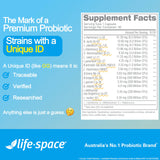 Life-Space Premium probióticos: packaging elegante para la estantería.