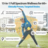 Life-Space Probiotic 60+ en cápsulas, favorece digestión y absorción.