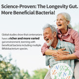 Life-Space Probiotic 60+ etiqueta clara para identificar beneficios.
