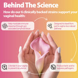 Life-Space Probiotic para mujeres, frasco-frente-del-envase, confianza visual del producto