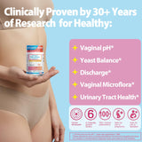 Life-Space Probiotico para mujeres, cápsulas para flora vaginal saludable.