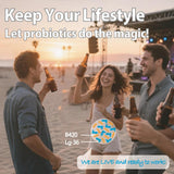 Life-Space Shape B420 Probiotics, paquete externo con información de cepas y prebióticos