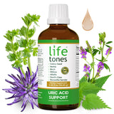 Life Tones Uric Acid Support textura-del-liquido amarillo claro sugiere calidad.