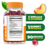 Lifeable B Complex Gummies envase 90 gominas: toma cómoda.