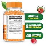 Lifeable envase gomitas vitamina C niños 90 unidades, porciones para la rutina diaria.