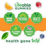 Lifeable gomitas D3 para huesos sanos y función muscular