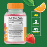 Gomitas Lifeable Glucose con textura suave, opción vegetariana para meriendas saludables.