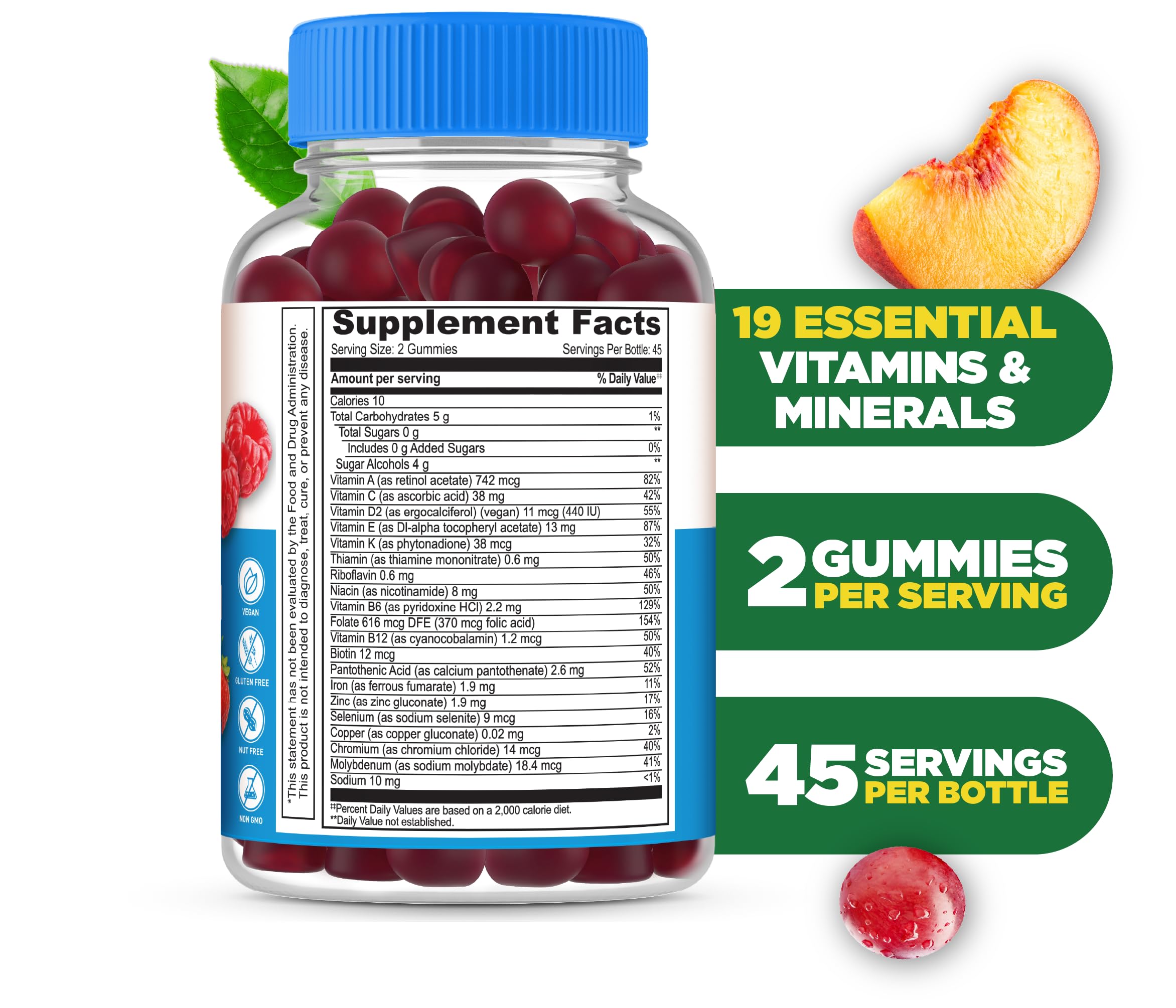 Lifeable gomitas sin azúcar con enfoque en salud digestiva