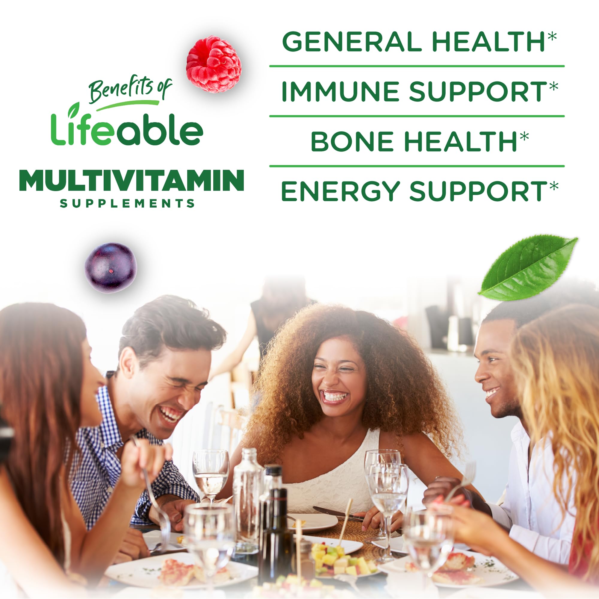 Lifeable gomitas sin azúcar con huesos fuertes y vitalidad cotidiana