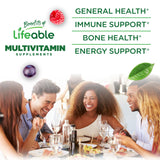 Lifeable gomitas sin azúcar con huesos fuertes y vitalidad cotidiana