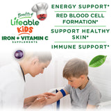 Con Vitamina C para mejor absorción del hierro en Lifeable