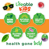 Gominotas biotina vegetarianas Lifeable, aptas para dietas sin carne.