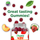 Lifeable Zinc Gummies envase-sin gluten, ideal para alergias alimentarias