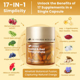 LIFEFRIEND ingredientes 17-en-1 para vitalidad femenina y equilibrio.