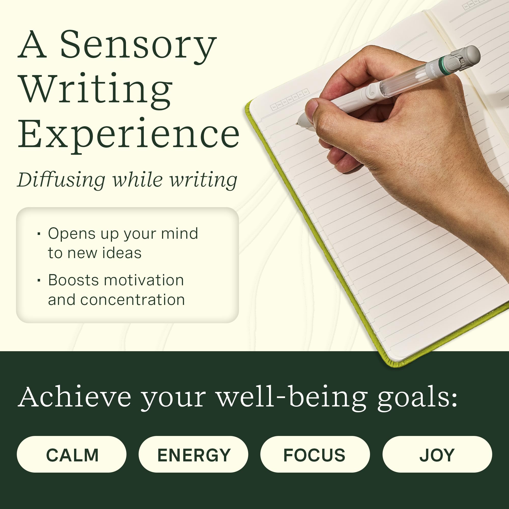 Lifelines Pen Diffuser recambio incluido para escritura continua con aroma