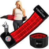 LifePro banda luz roja en cintura facilita relajación localizada diaria.