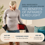 LifePro cinturon luz roja incluye control remoto para sesiones rápidas