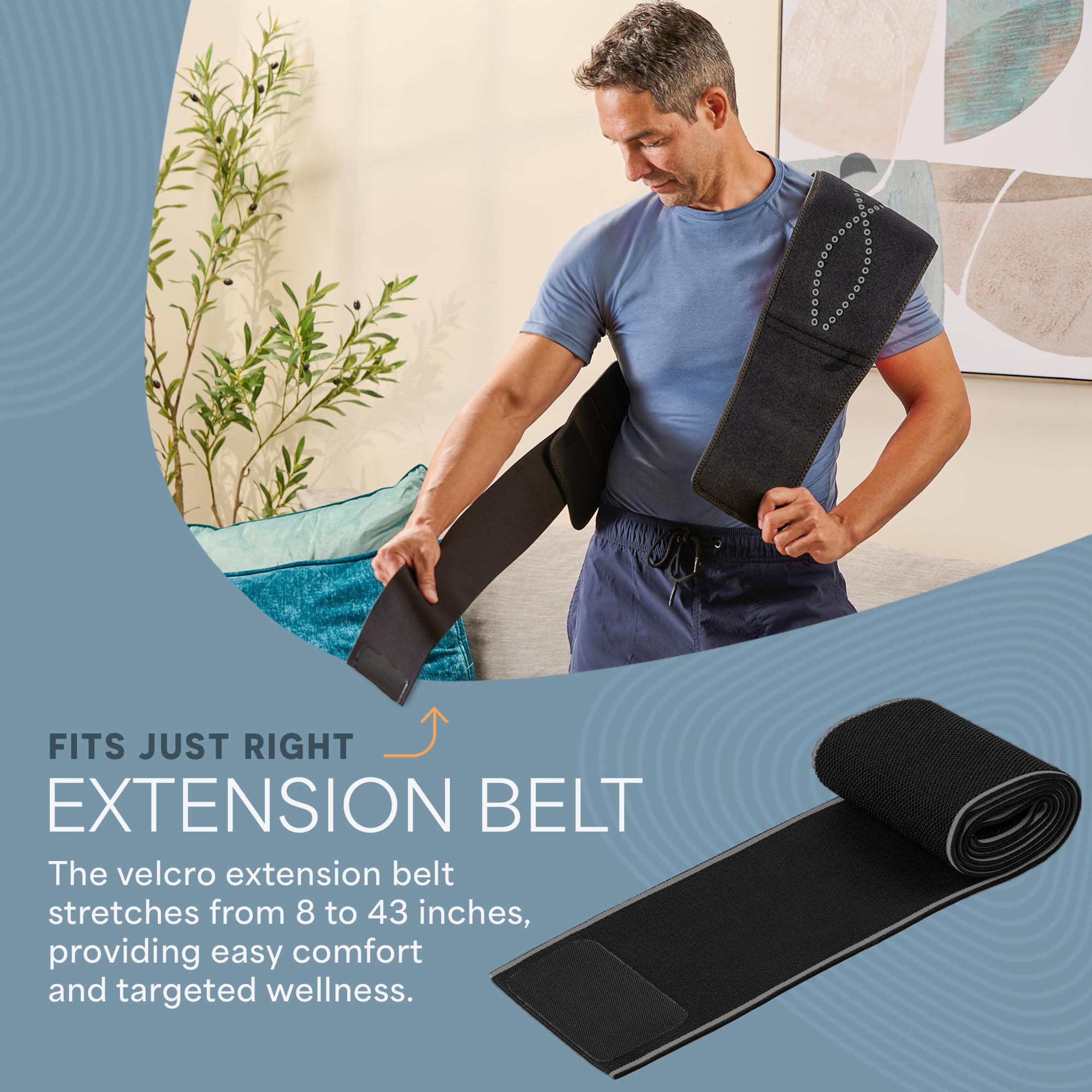 LifePro cinturon luz roja para alivio suave de tensiones musculares