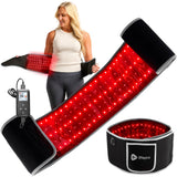  LifePro cinturon luz roja con 660nm/850nm para uso diario en espalda, confort suave