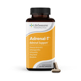 LifeSeasons Adrenal-T: botella mostrando consumo diario para apoyo frente al estrés