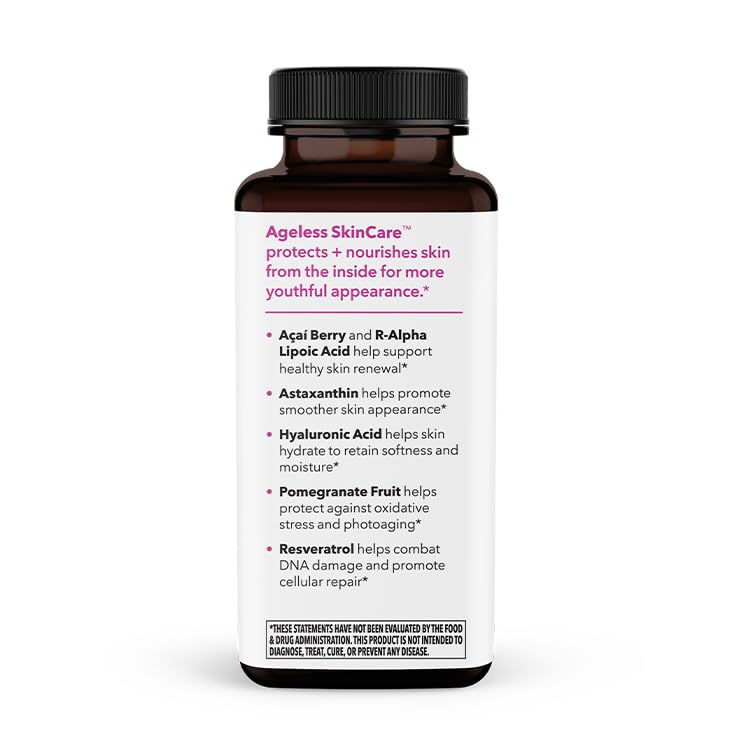 LifeSeasons Ageless Skincare frente-envase: brillo natural tras uso constante.