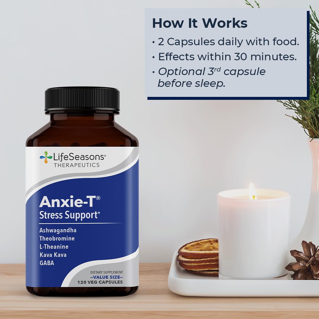 LifeSeasons Anxie-T ingredientes clave que favorecen la relajación suave.