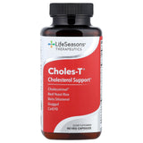 LifeSeasons Choles-T: botella del suplemento que apoya la función hepática y la salud cardiovascular.