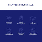 LifeSeasons Clinical Immunity sabor suave con saúco y vitaminas.