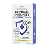 LifeSeasons Clinical Immunity sobre mezcla de saúco para apoyar defensas iniciales.