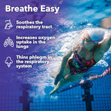 LifeSeasons Lung Capaci-T: etiqueta que resalta beneficios para mucosidad más fluida.