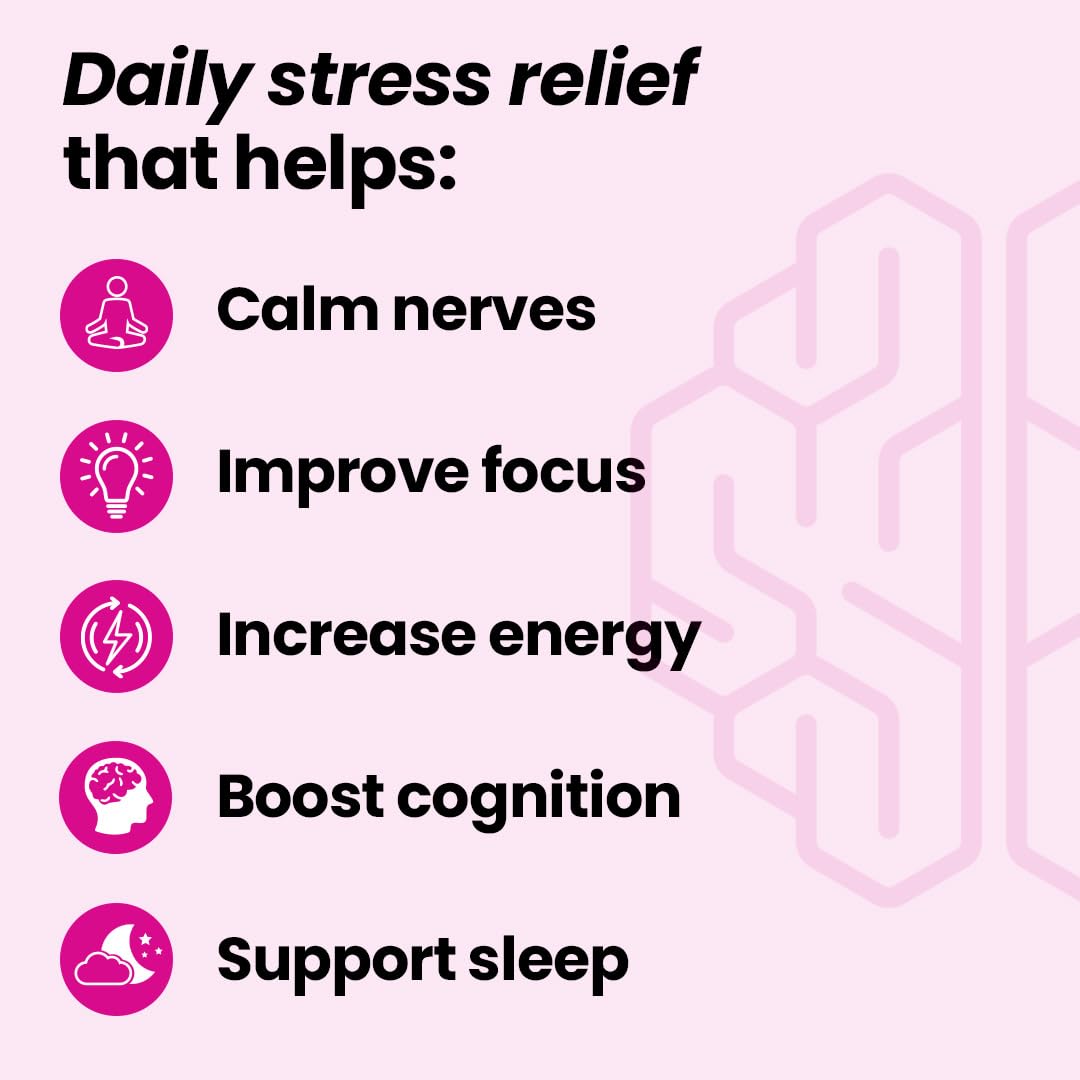 LifeSeasons NeuroQ Calm Focus: etiqueta de la botella mostrando equilibrio mental