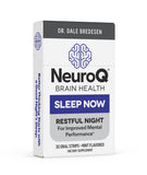 LifeSeasons NeuroQ Sleep Now: botella con tiras de menta para apoyar el sueño natural.
