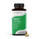 LifeSeasons Puri-T botella y etiqueta: apoyo a la función hepática.