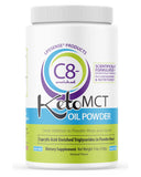 LifeSense C8 polvo MCT sin sabor de coco, ideal para mezclar en café o batidos.